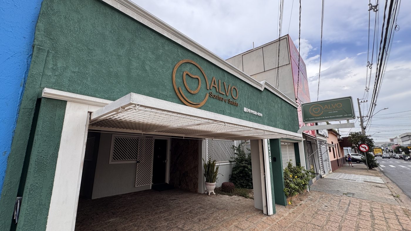 Fachada da Alvo Sorriso e Saúde em Indaiatuba